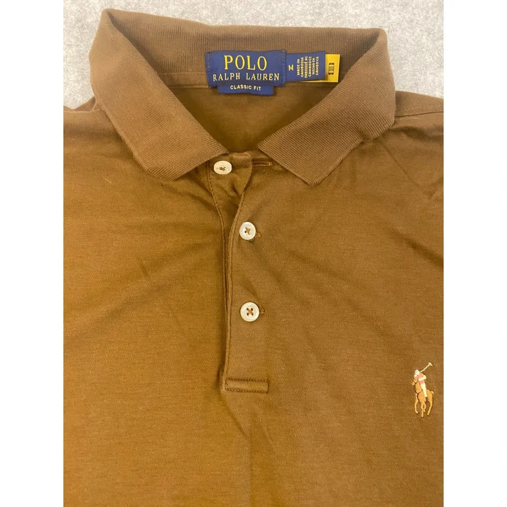 Ralph Lauren Polo Shirts & Pima Pullover Sweater Size M **LOT OF 3